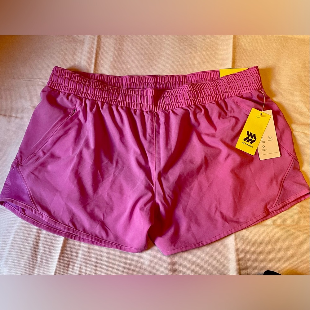 ALL IN MOTION pink athletic shorts, Size L